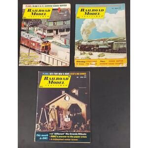 Vintage RMC Magazines 1974 Feb-Mar-Apr Narrow Gauge Hopper U-Boat Plans